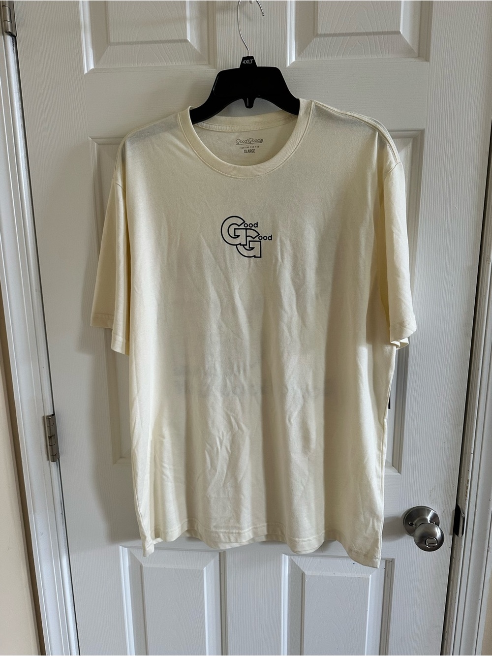NWT Good Good Golf Men’s T-Shirt Ivory Cream Good Game Boxy Tee XL